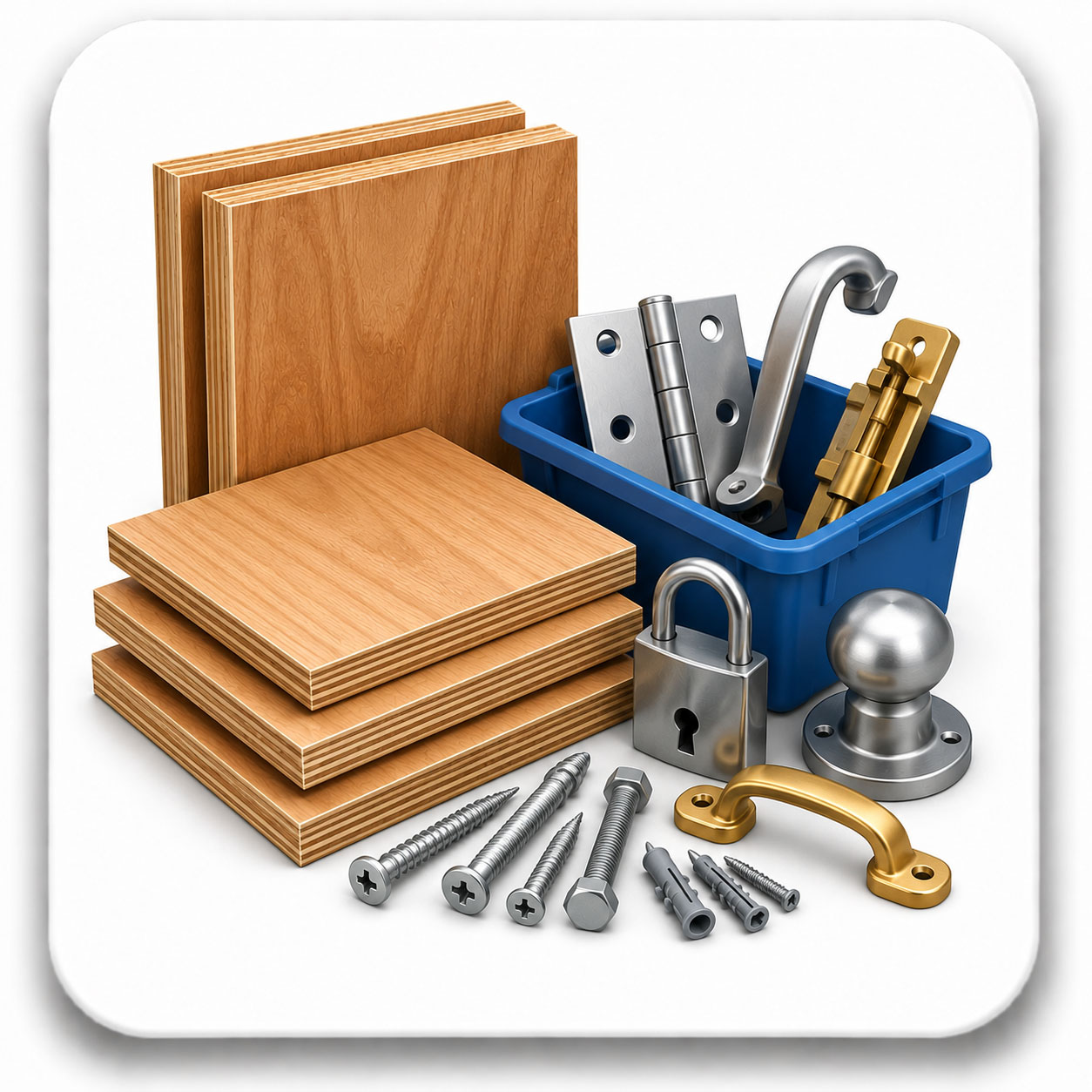 Plywood and Hardwares