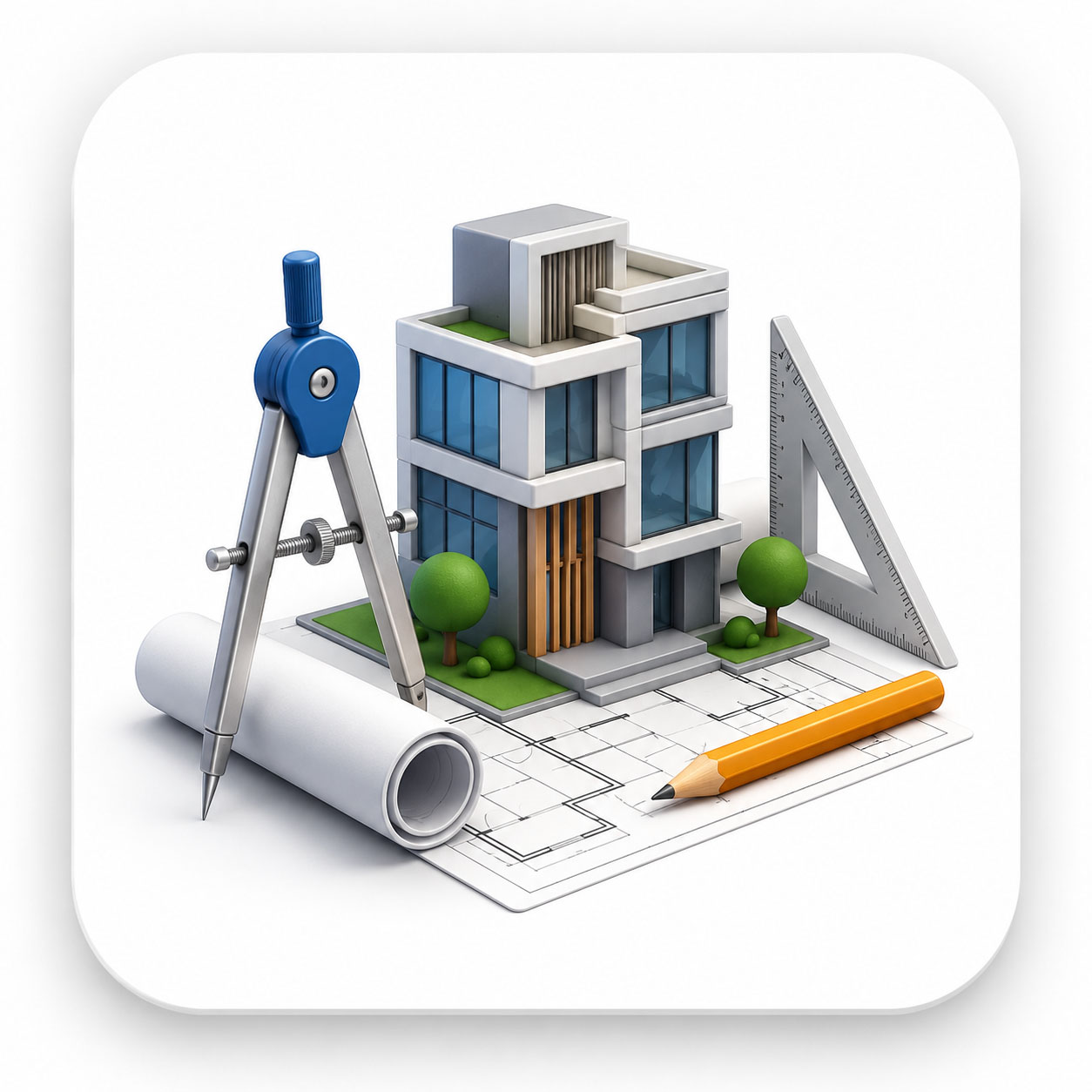 3D and Architect Designing