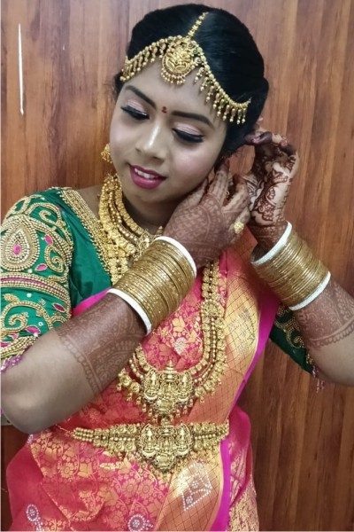 VETRI POOJA BRIDAL MAKE UP